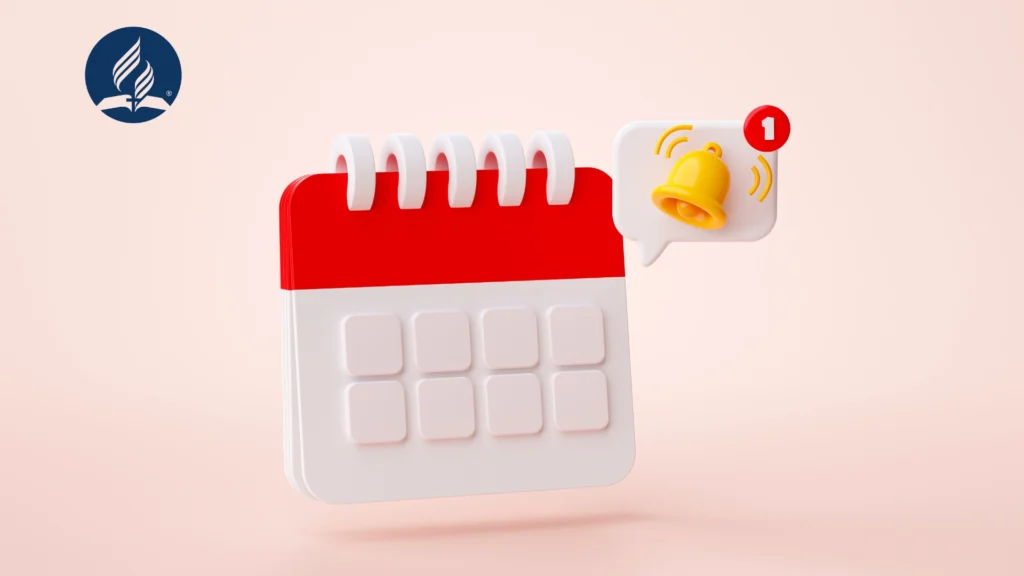 Calendário eclesiástico da Igreja Adventista do Areal para 2025